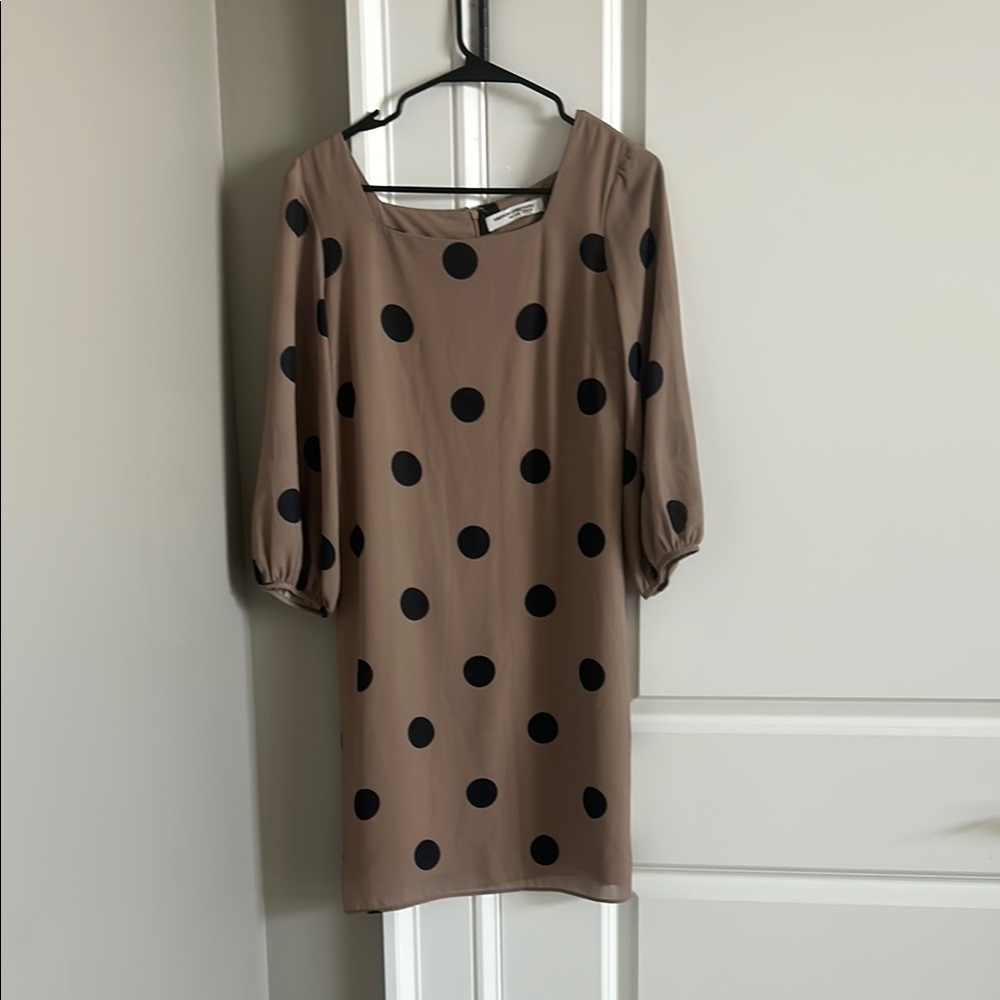Polka Dot Dress in Brown and Black